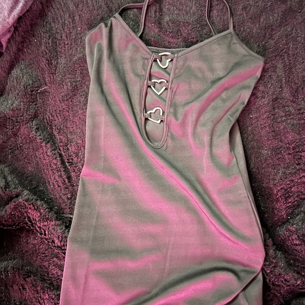 Heart Buckle Strappy Dress